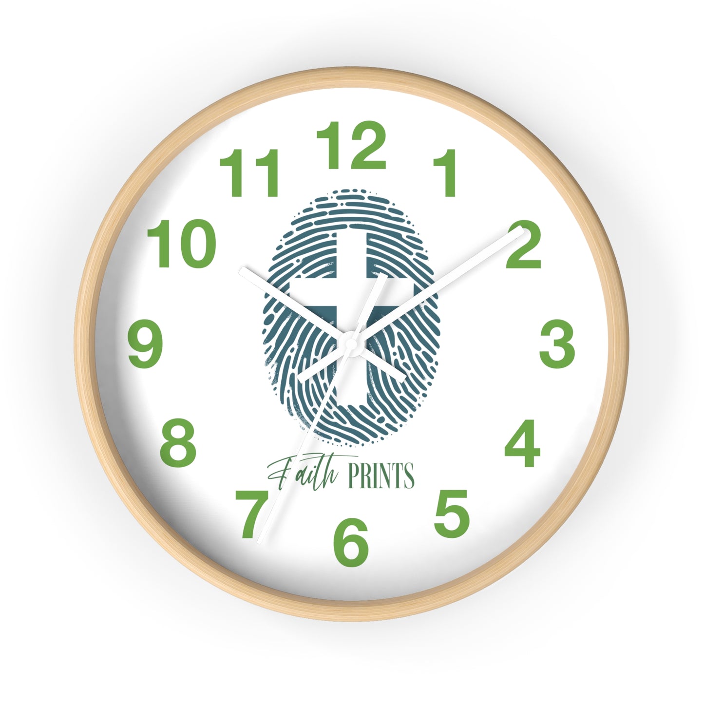 Faith Prints Wall Clock