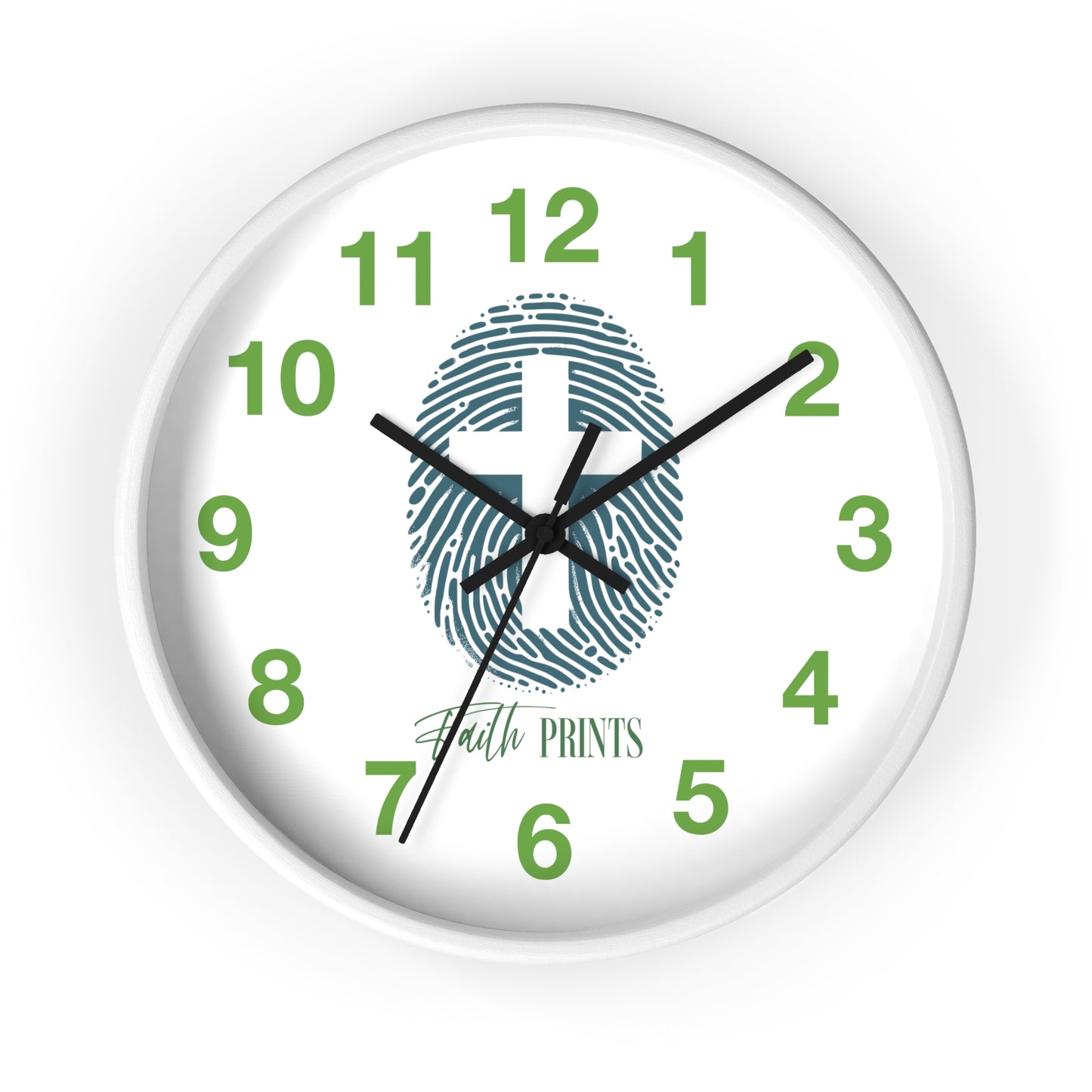 Faith Prints Wall Clock