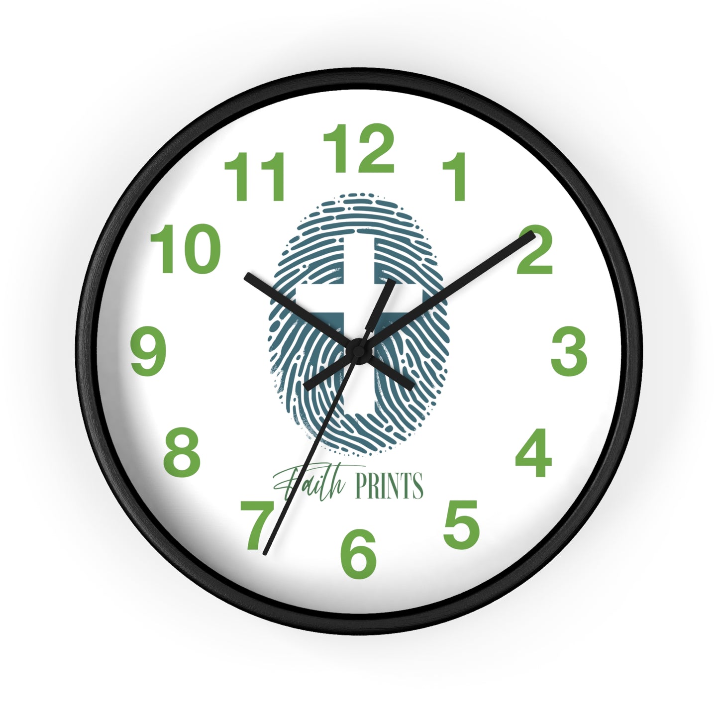 Faith Prints Wall Clock