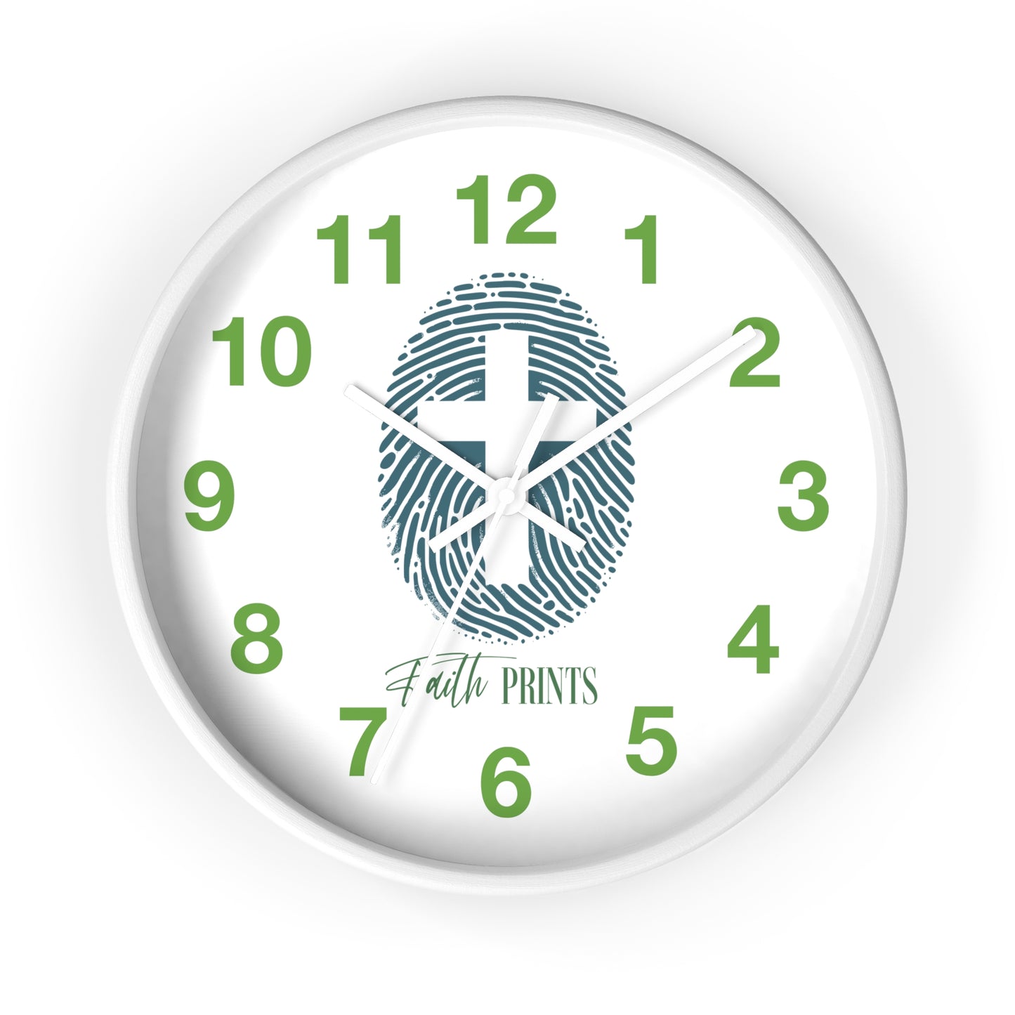 Faith Prints Wall Clock