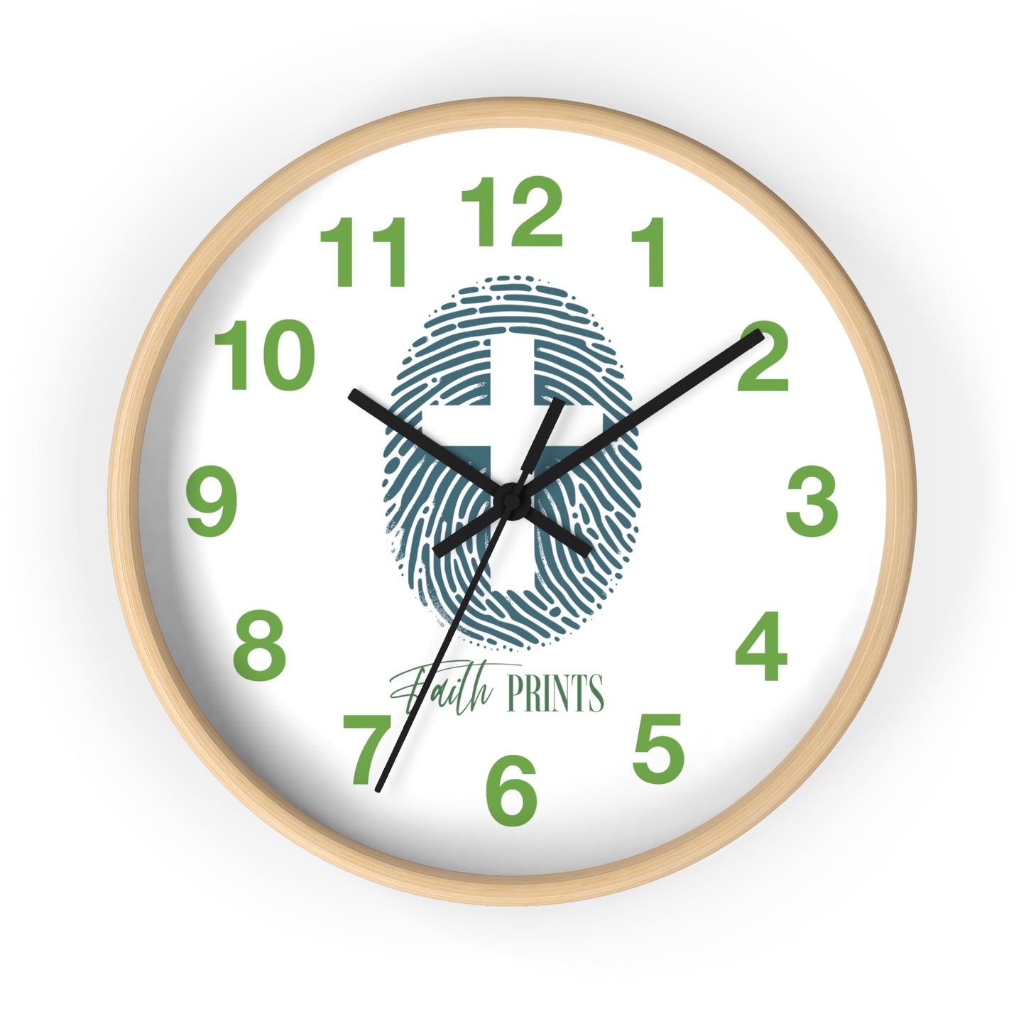 Faith Prints Wall Clock