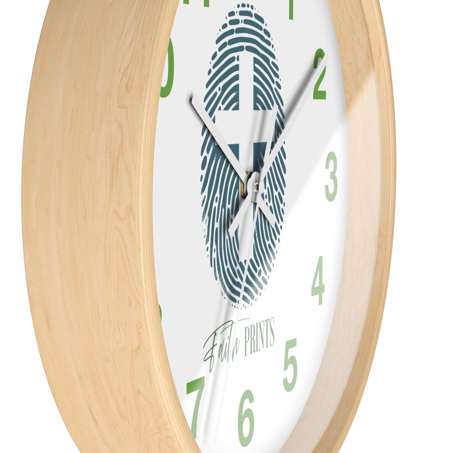 Faith Prints Wall Clock