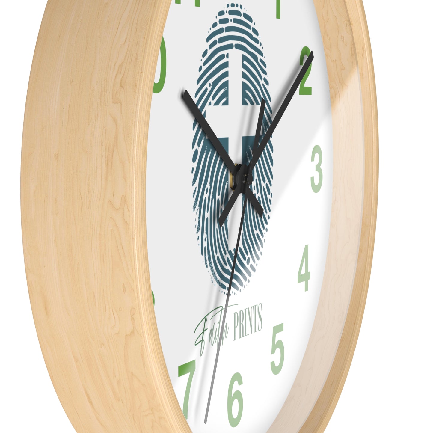 Faith Prints Wall Clock