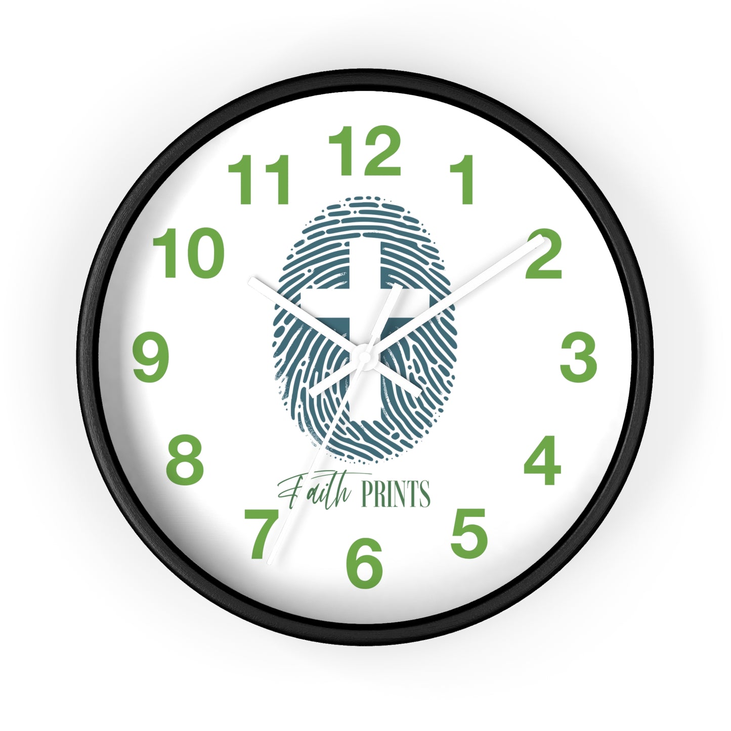 Faith Prints Wall Clock