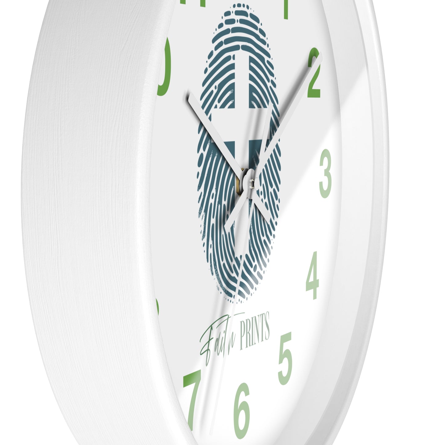 Faith Prints Wall Clock
