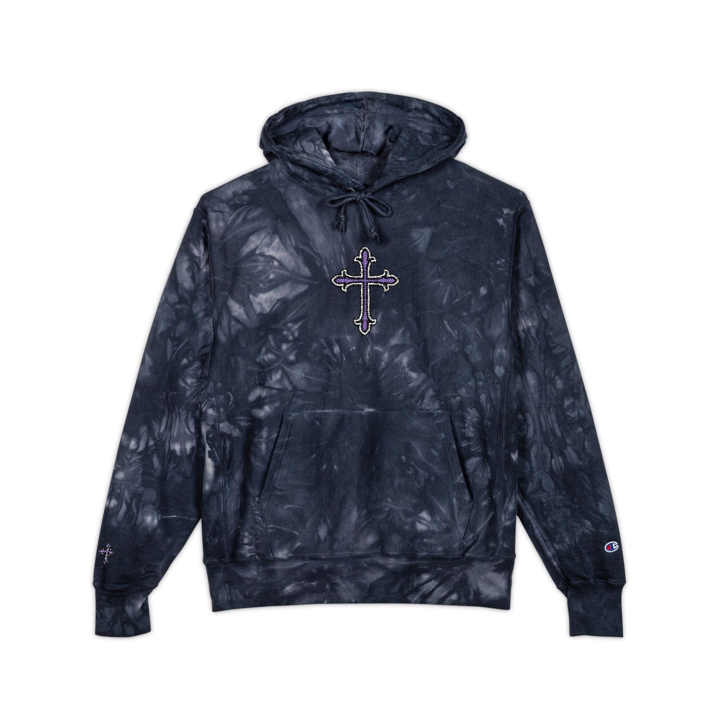 Vas QuezXChampion Tie-Dye Hoodie (Embroidery)