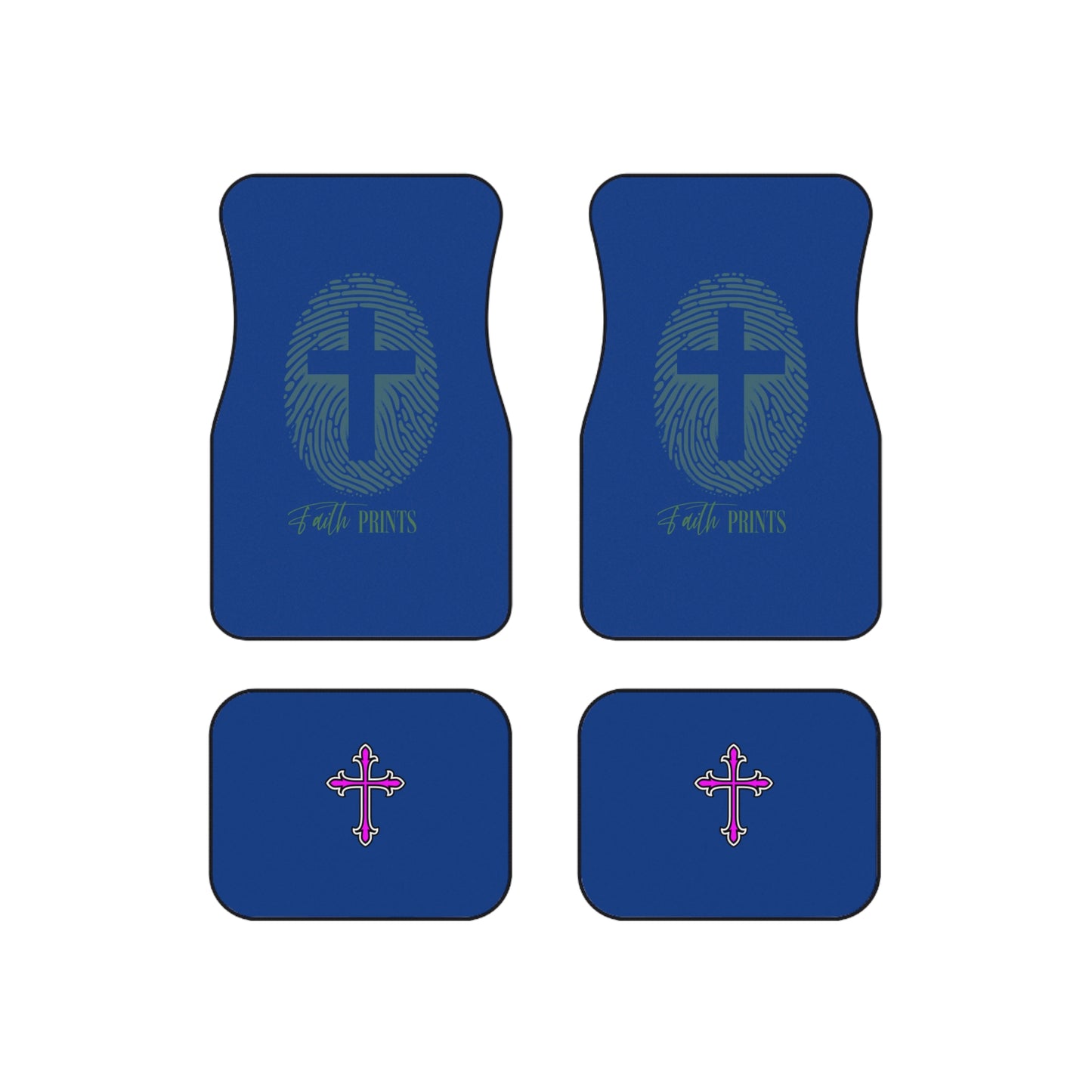 Fiath Prints Car Mats (Set of 4)