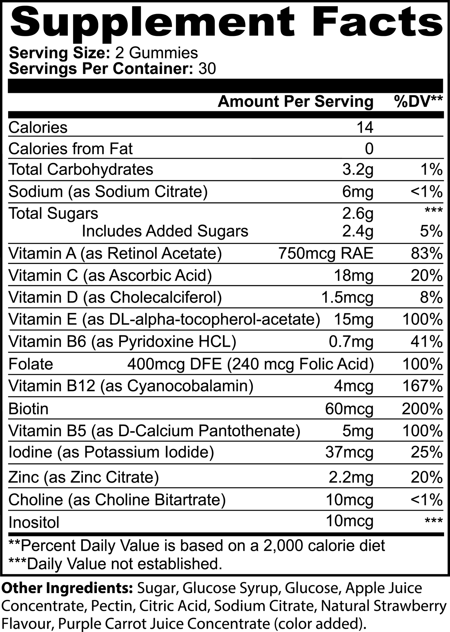 Multivitamin Bear Gummies (Adult) BY Ellinnet Wellness