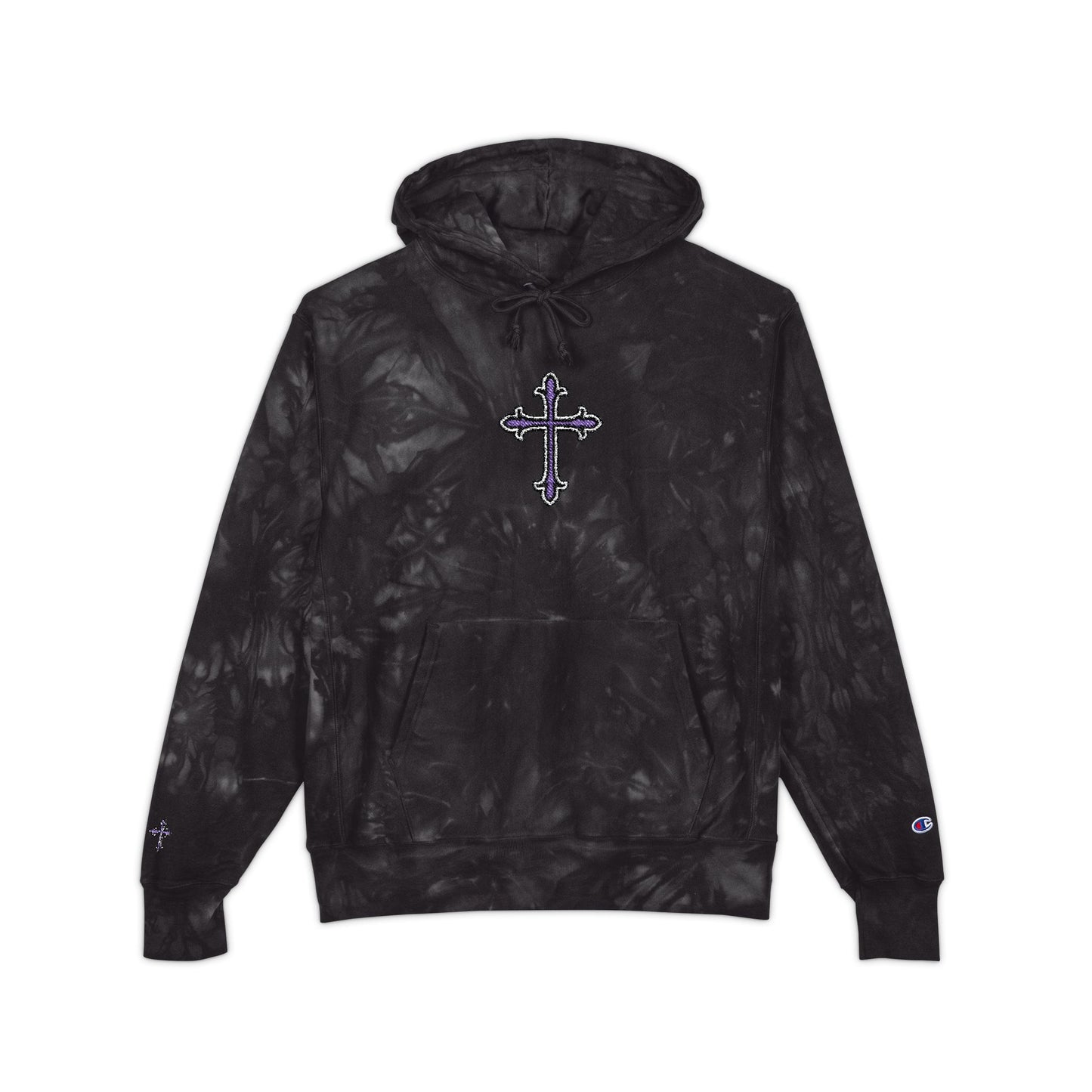 Vas QuezXChampion Tie-Dye Hoodie (Embroidery)