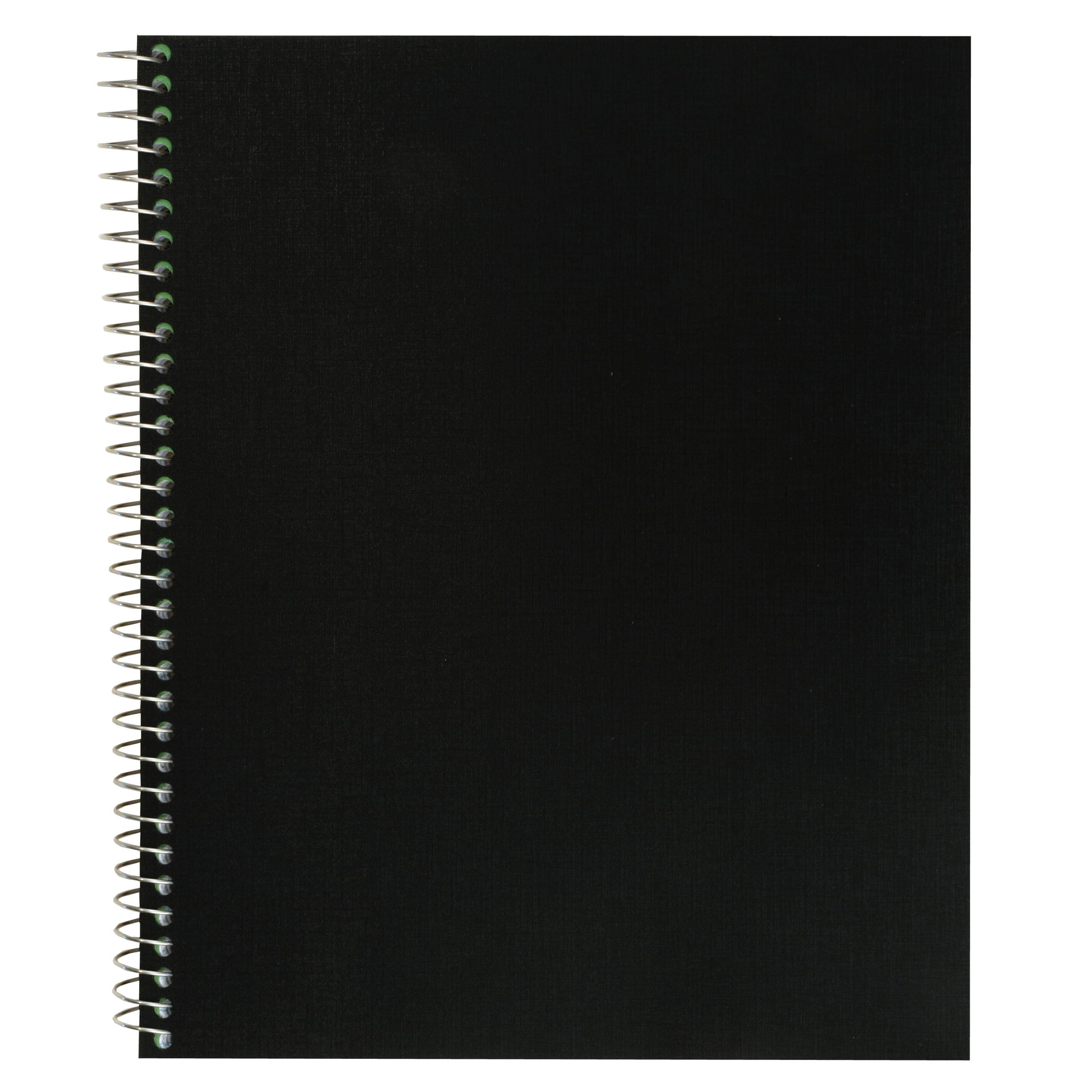 160 Count 5 Subject Black  Notebook, 11" X 9", College Ruled