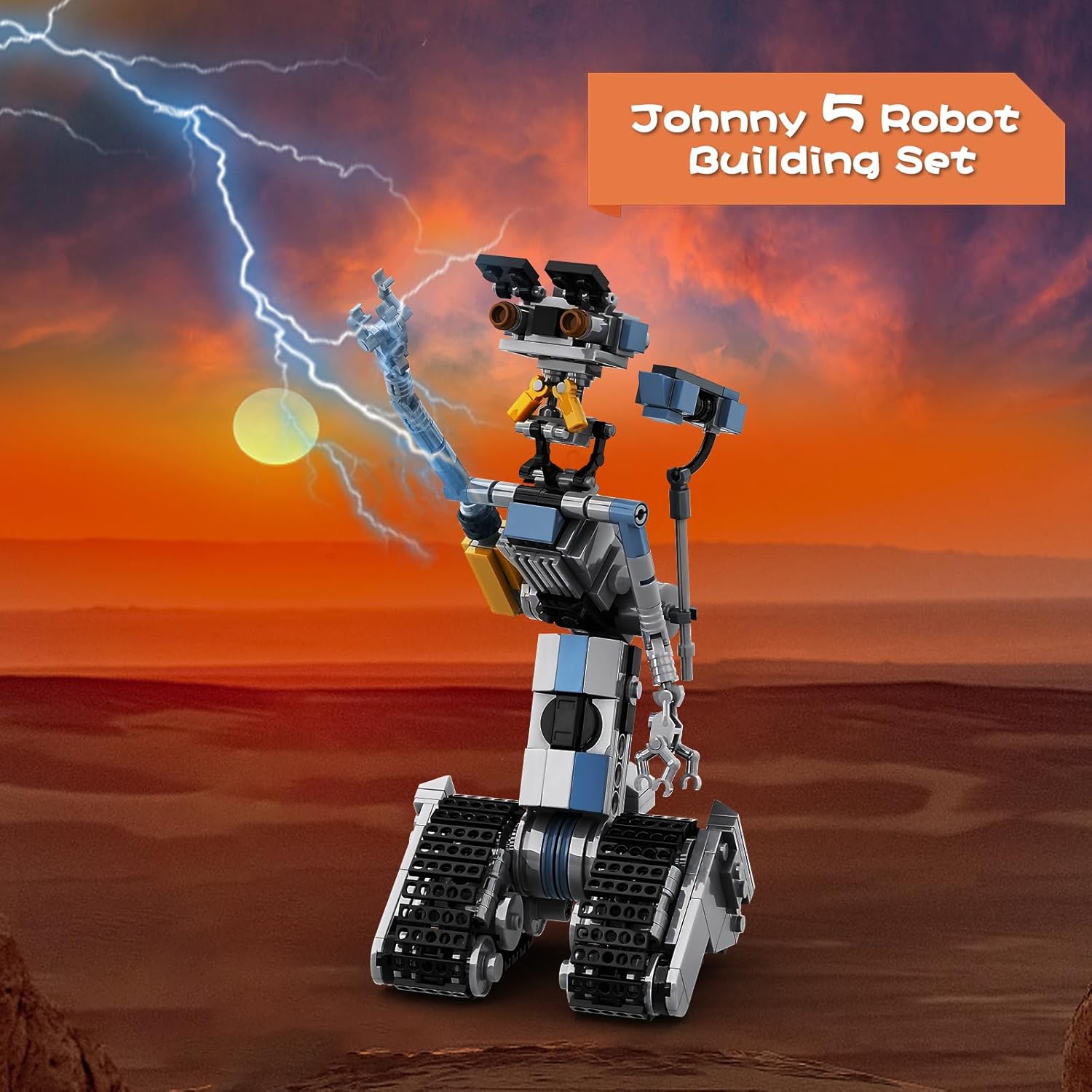 370 Pieces Johnny 5 Robot Building Set