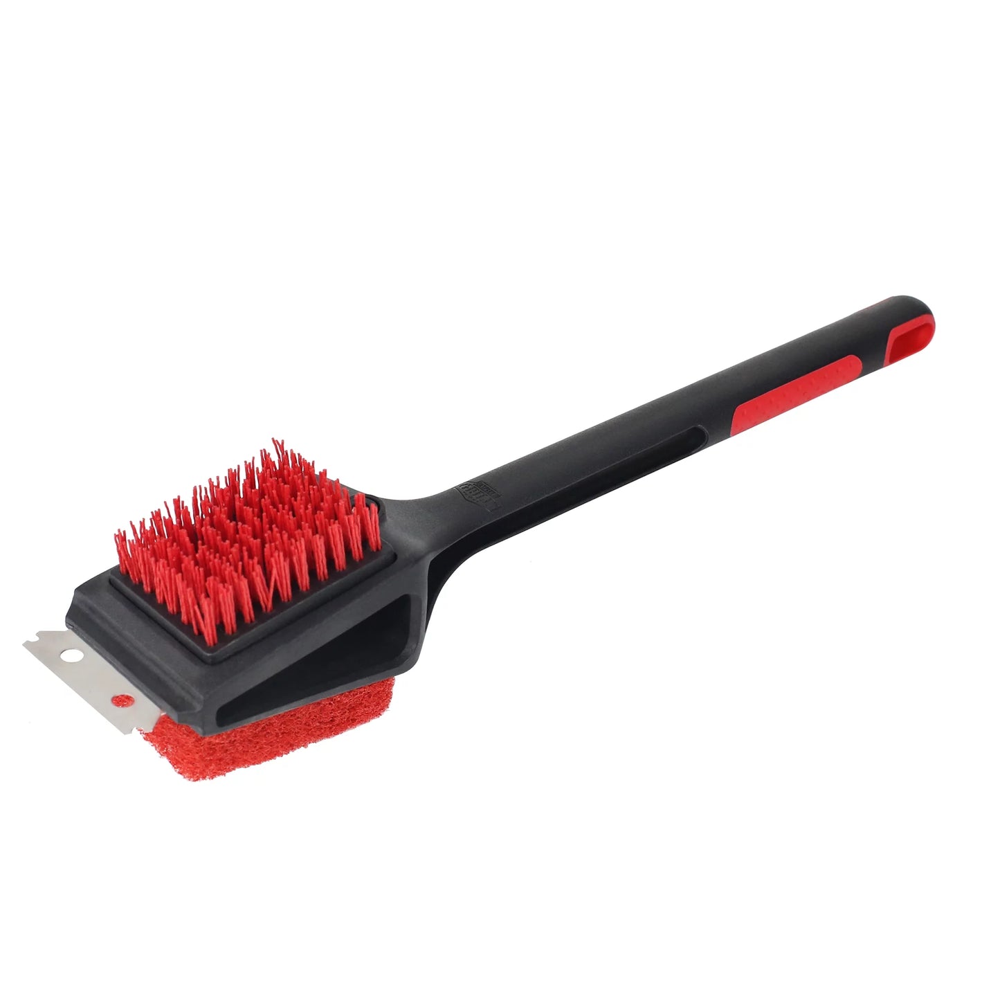 3 in 1 Cleaning Cold Grill Brush with Stainless Steel Scraper