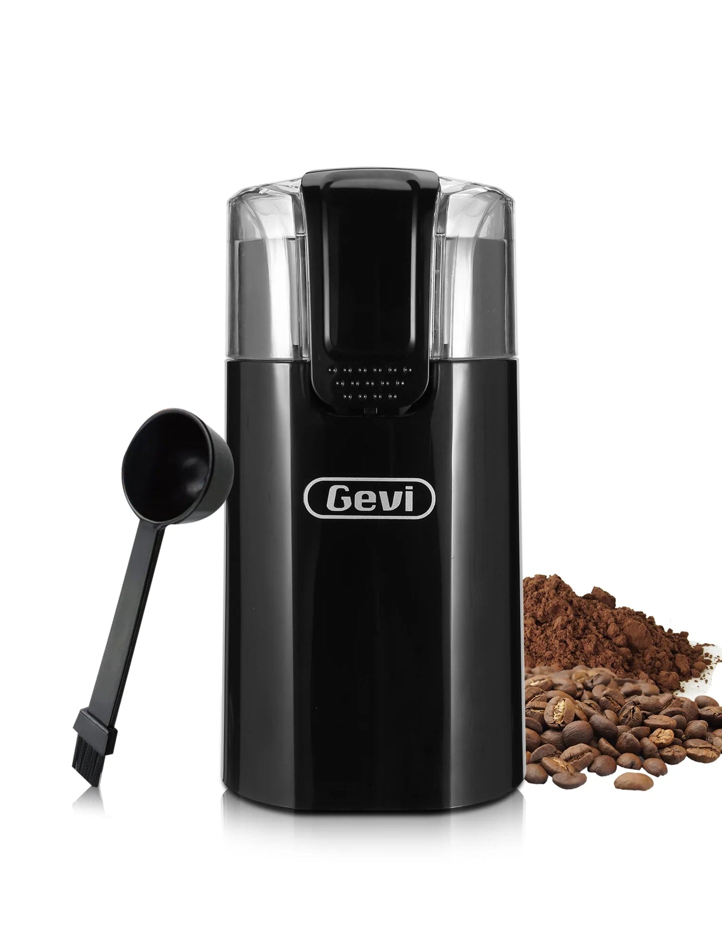 Electric Coffee Grinder and Spice Grinder with Stainless Steel Blades, Black