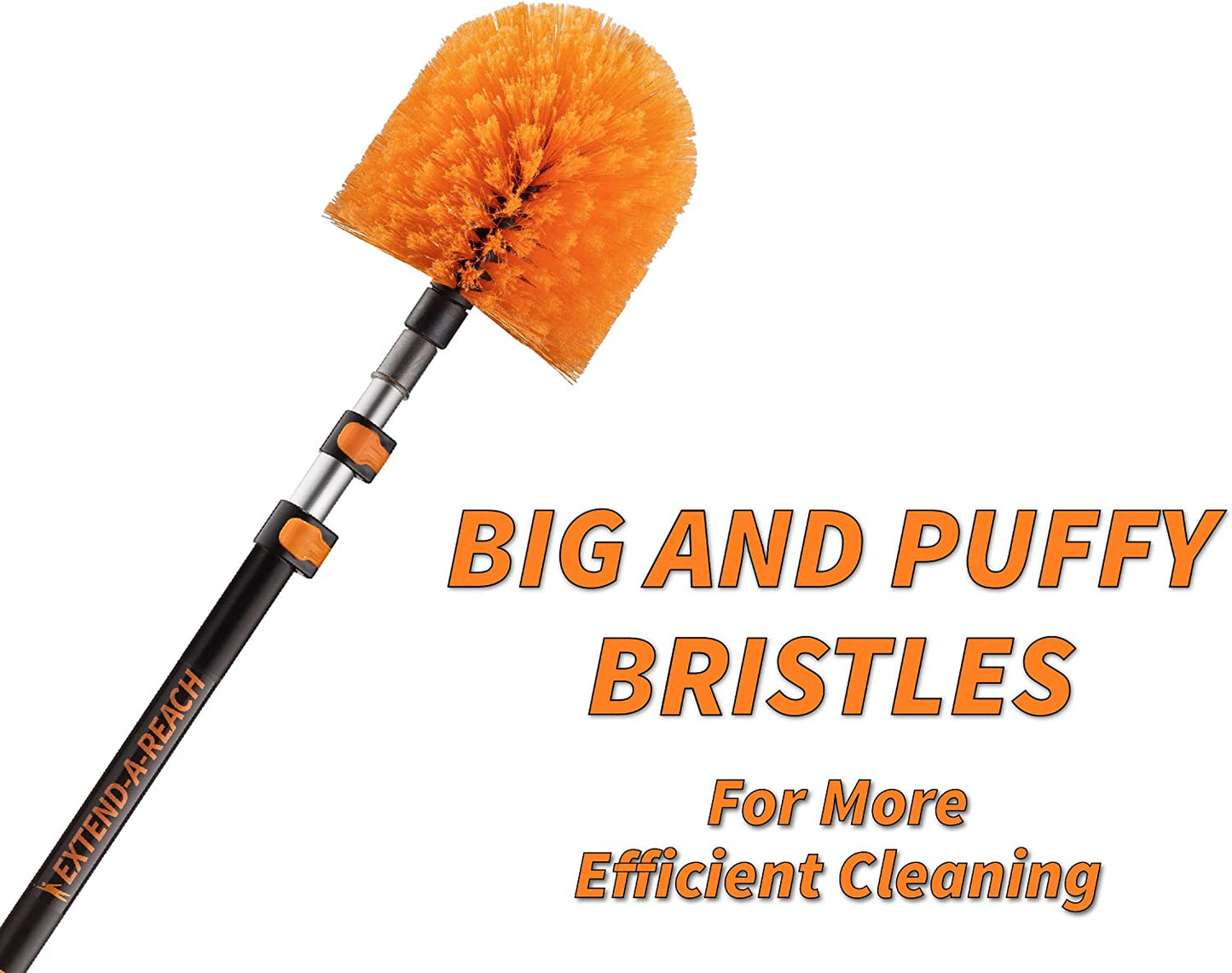 30 Foot High Reach Duster Kit with 7-24 Ft Extension Pole // High Ceiling Duster Cleaning Kit with Telescopic Pole // Cobweb Duster // Feather Duster and Ceiling Fan Duster // the Ultimate Dusting Kit