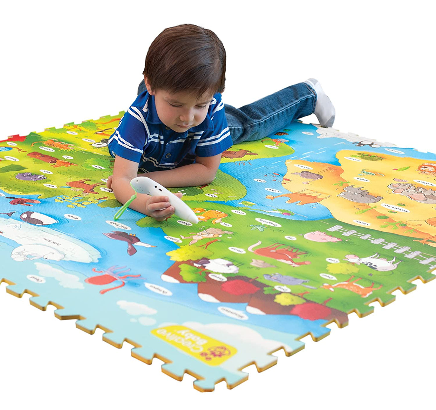 9 Piece Interactive Playmat I-Mat, My Animal World