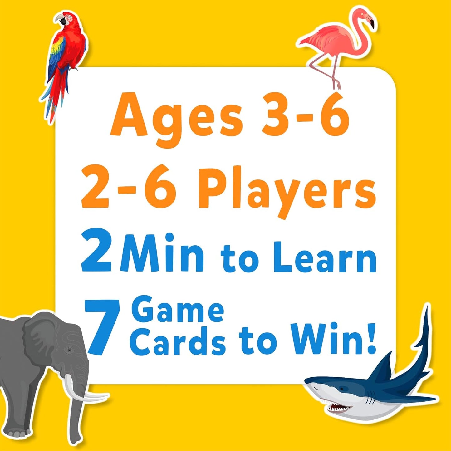 Card Game - Guess in 10 Junior Animals for Kids, Boys, Girls Who Love Board Games and Educational Toys, Easter Basket Stuffers, Travel Friendly for Ages 3, 4, 5, 6