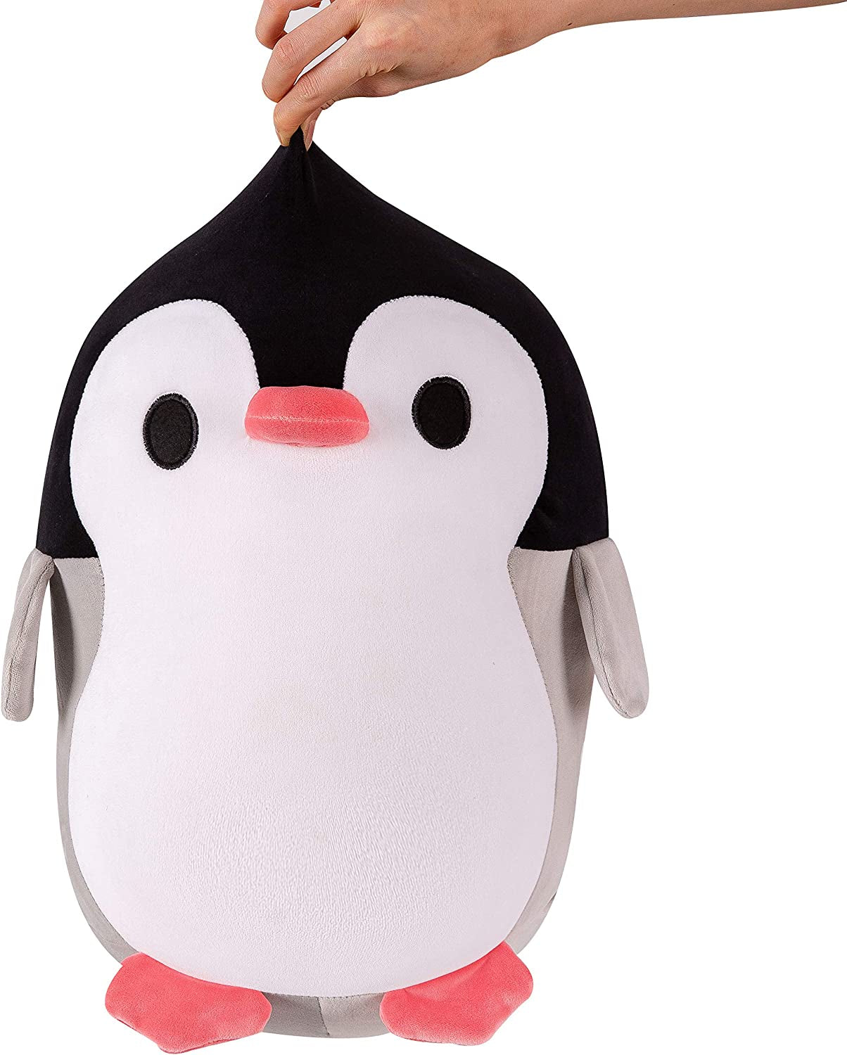 Plush Penguin, Animal Plush Toy, Kawaii Stuffed Animal, Cute Plush Pillow, Cute Cushion, Great for Autism, Concentration, Stress Relief, 12 Inches