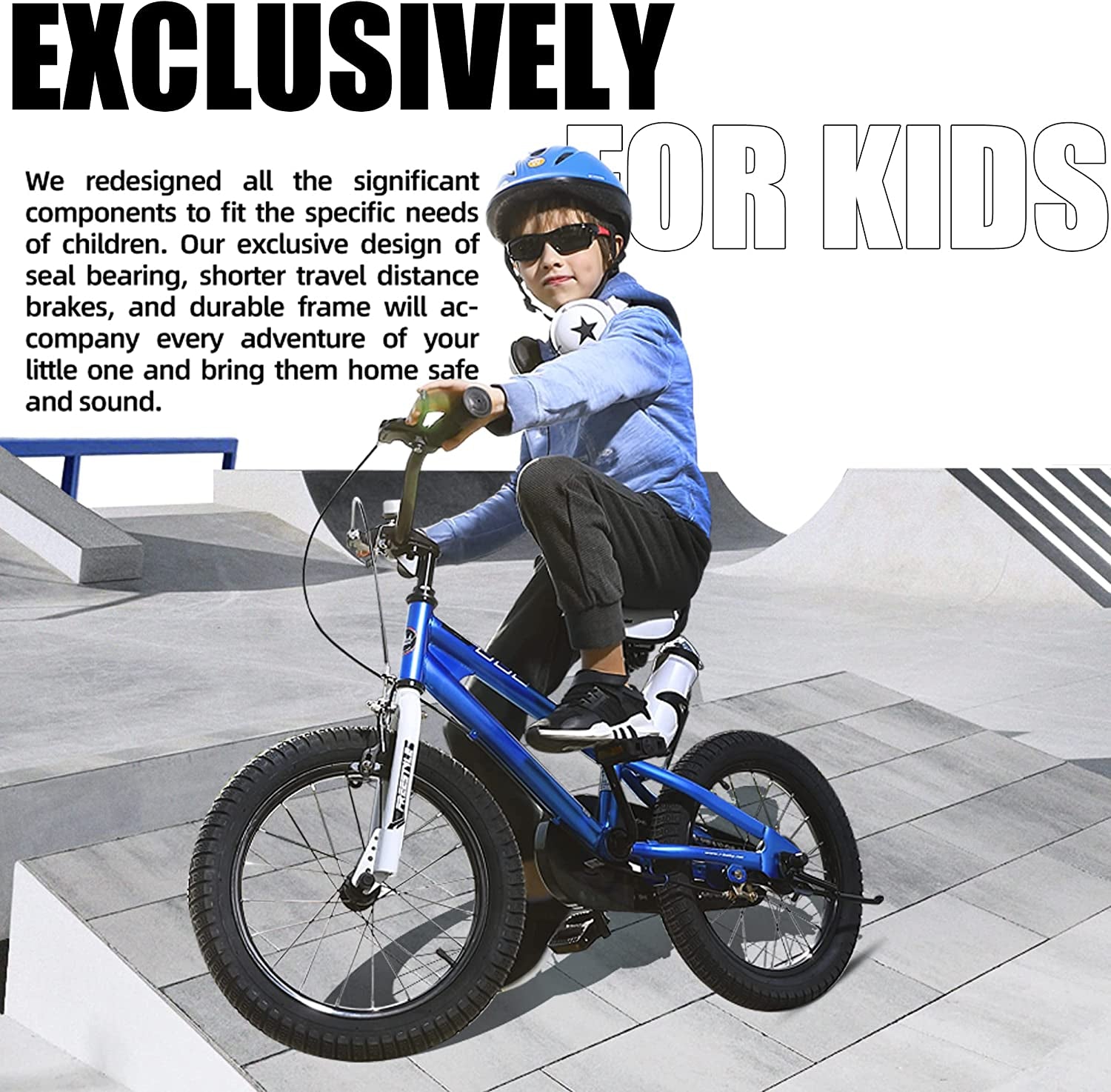 Freestyle Kids Bike 12 14 16 18 Inch Bicycle for Boys Girls Ages 3-9 Years, Multiple Colors